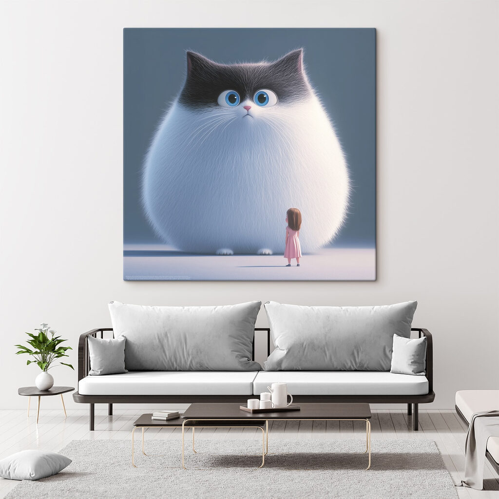 Bambina e gatto gigante — ambiente 3