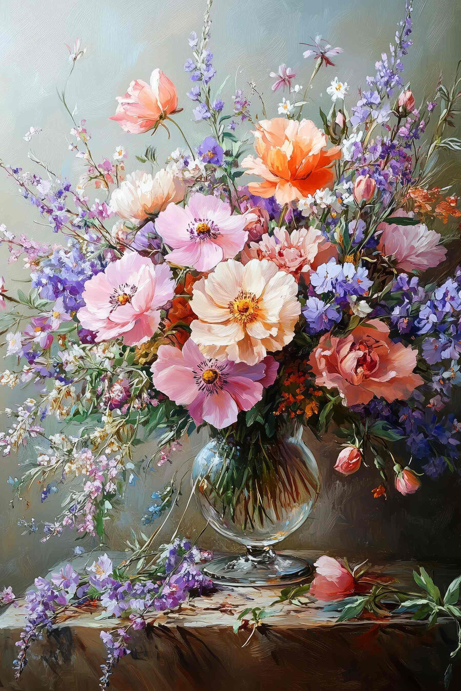 Bouquet con lavanda — design completo