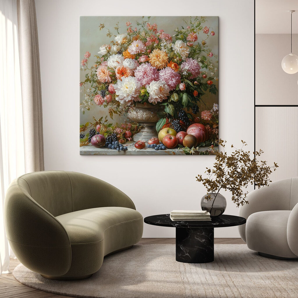 Dalie sopra la frutta — ambiente 1