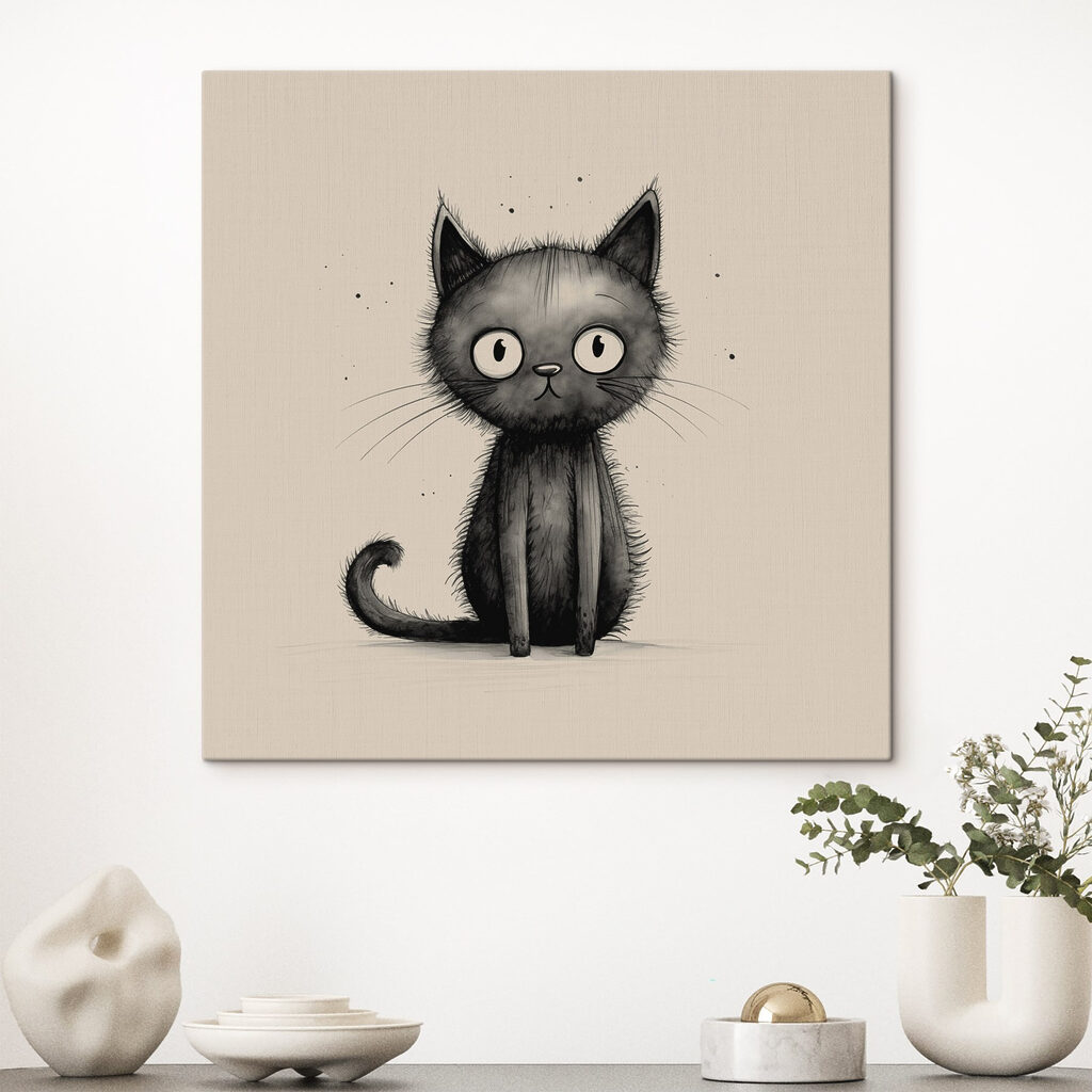 Gattino a linee sottili — ambiente 1