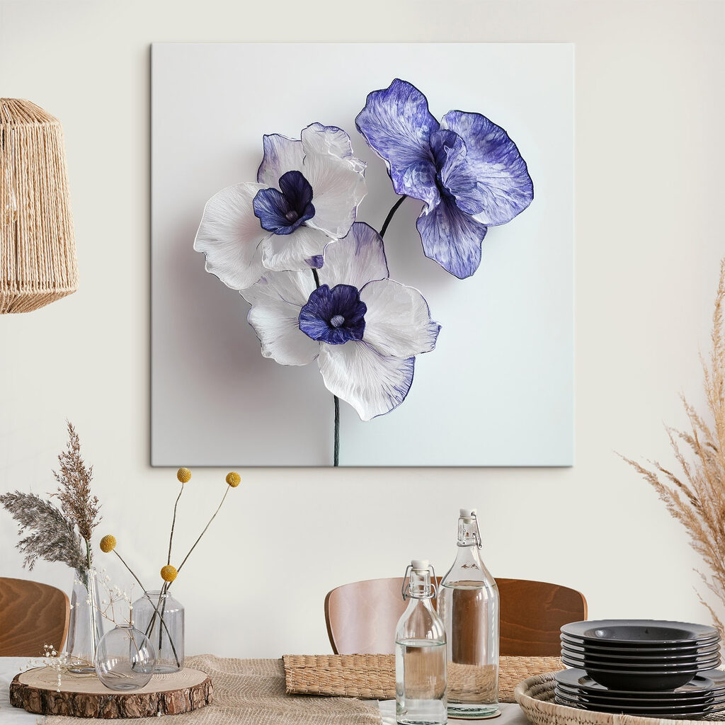 Orchidee con bordi blu — ambiente 3