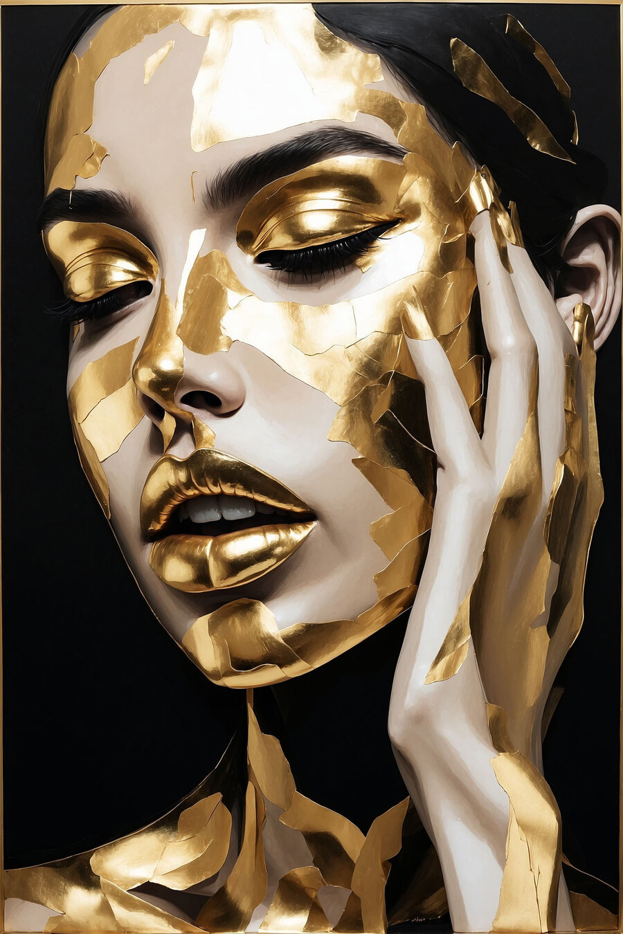 Luce d’oro sul viso — design completo