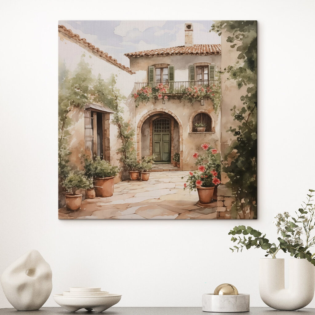 Cortile verde oliva — ambiente 1