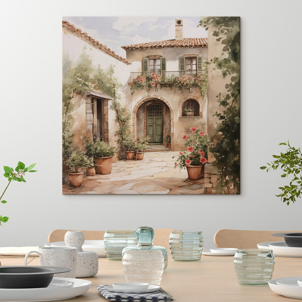 Cortile verde oliva — ambiente 2