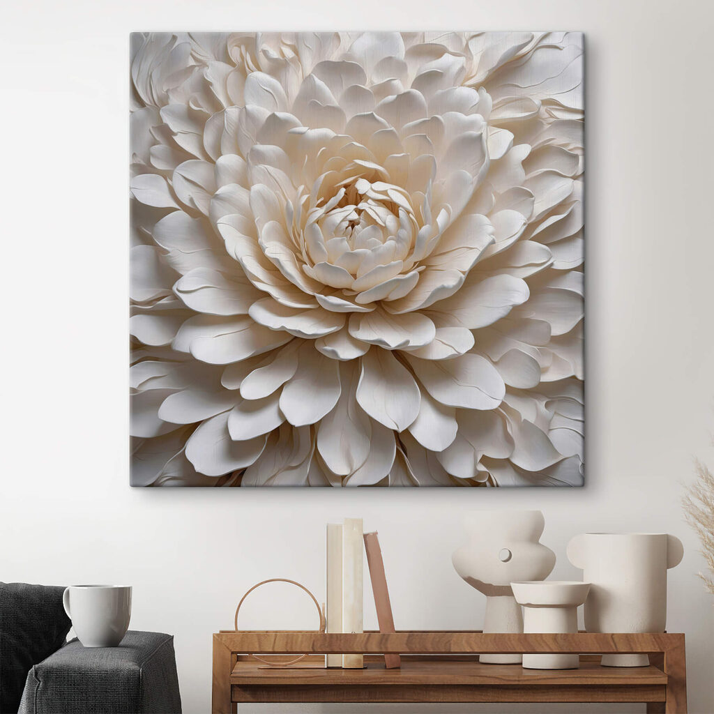Peonia bianco avorio — ambiente 1