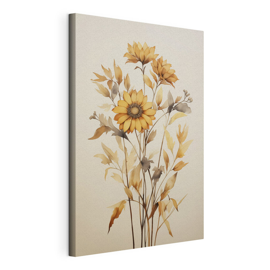Girasoli tra rami secchi — vista del prodotto