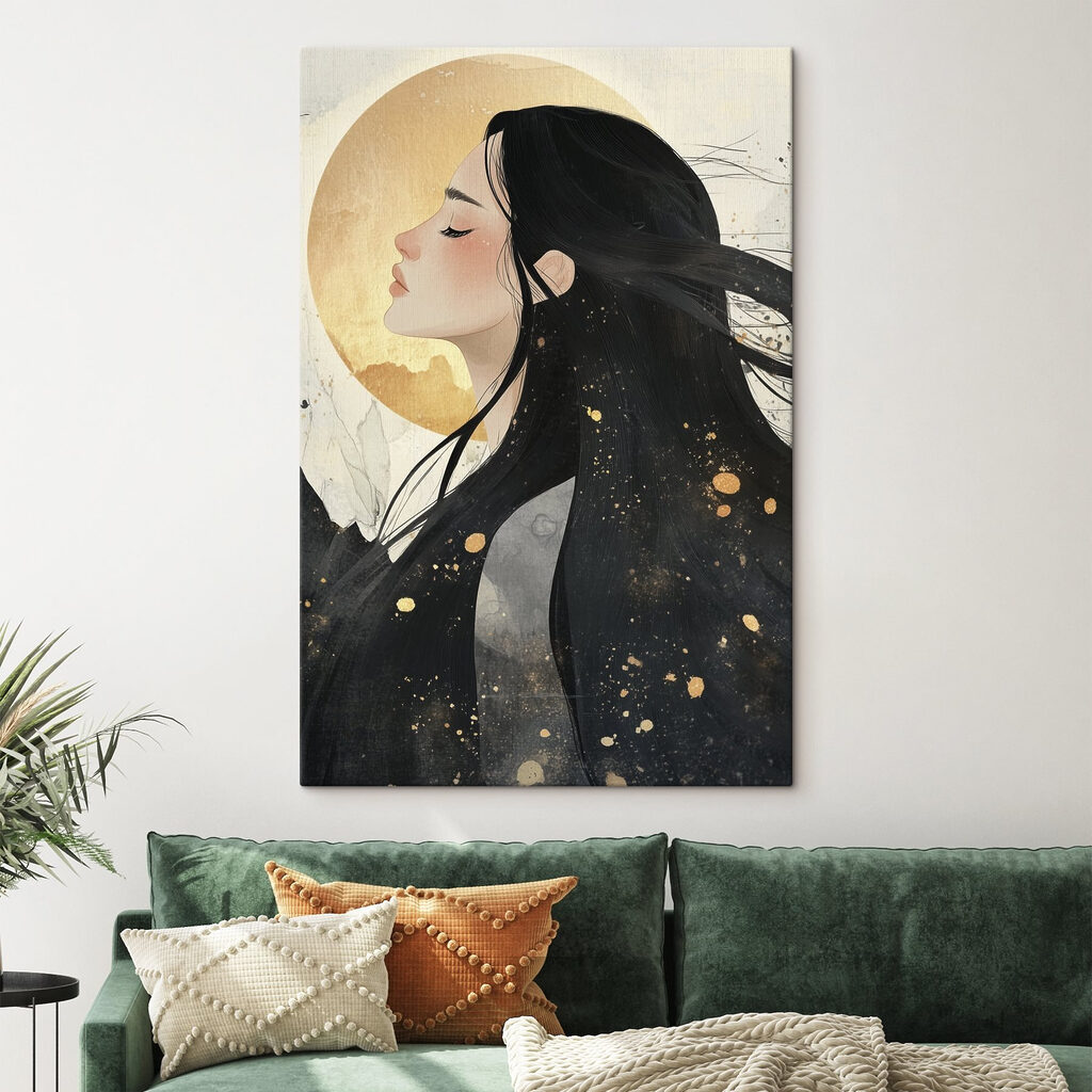 Profilo davanti alla luna — ambiente 1