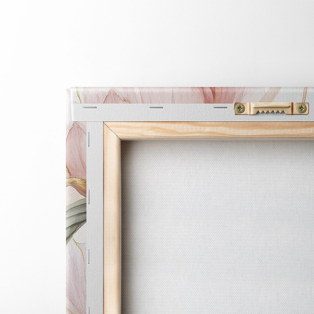 Peonia rosa e dorata — retro