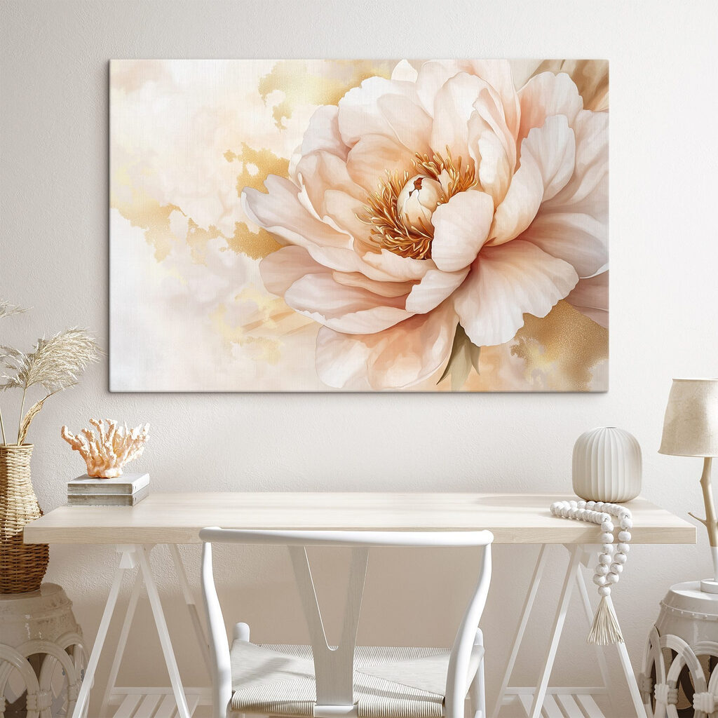 Peonia in macchie d’acquerello — ambiente 1