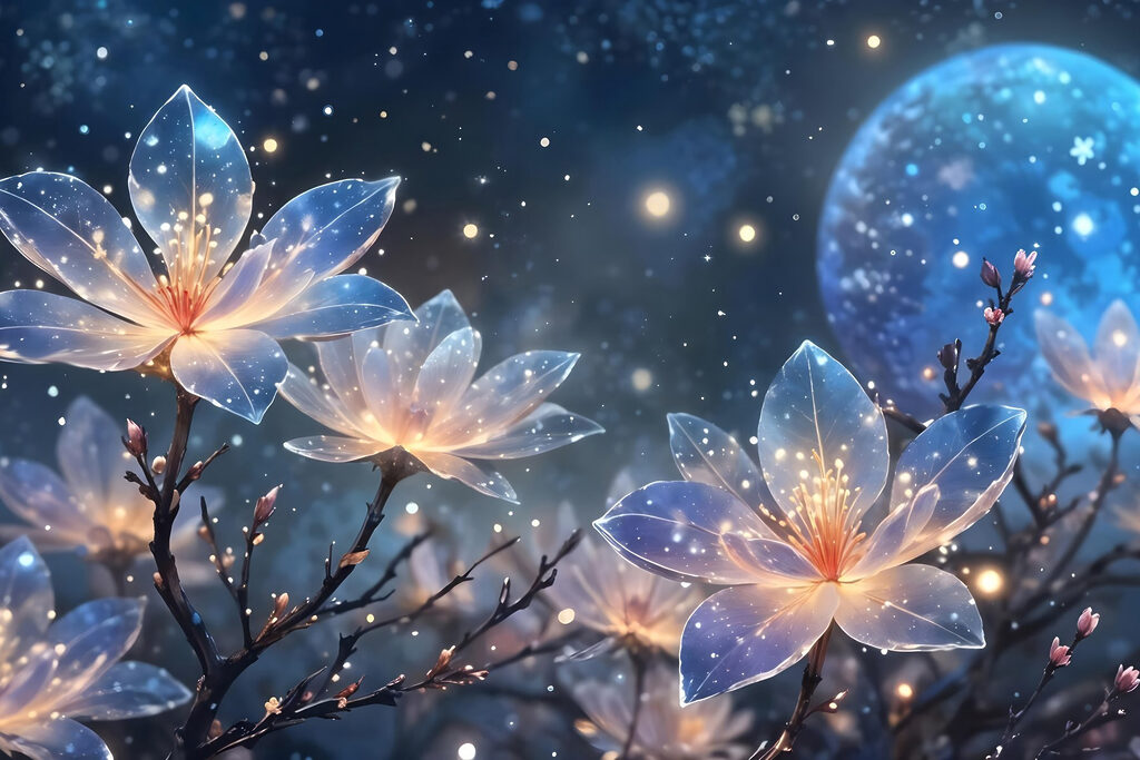 Rami in notte stellata — design completo