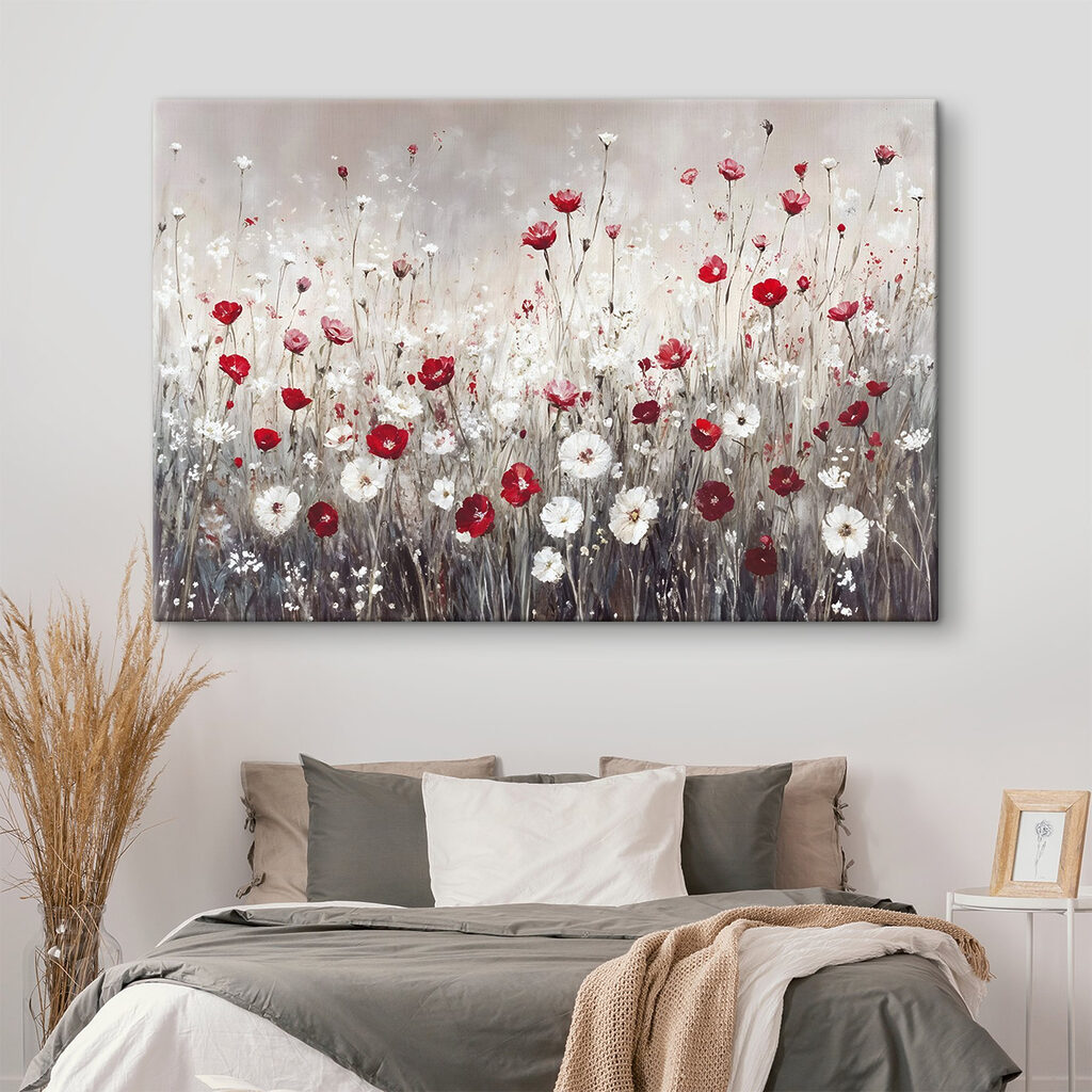 Fiori rossi tra bianchi — ambiente 2