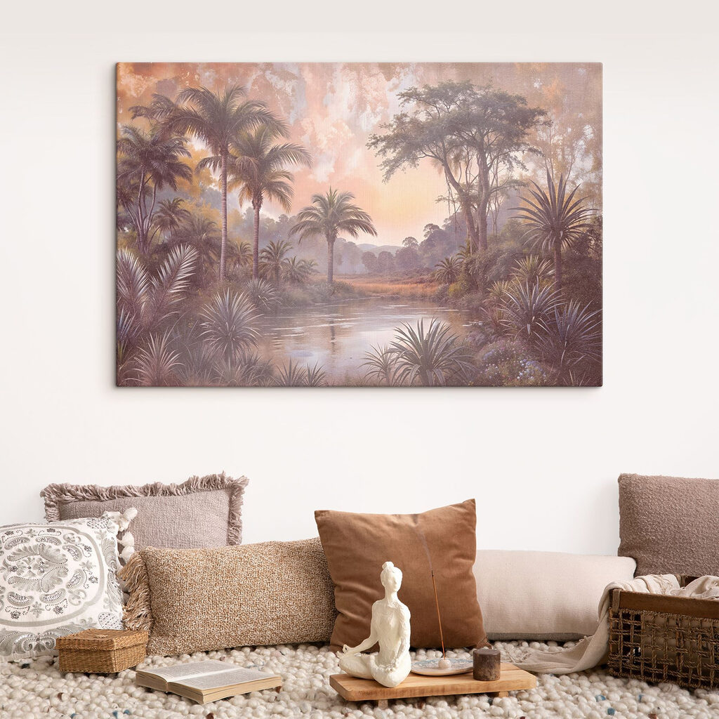 Fiume tropicale all’alba — ambiente 1