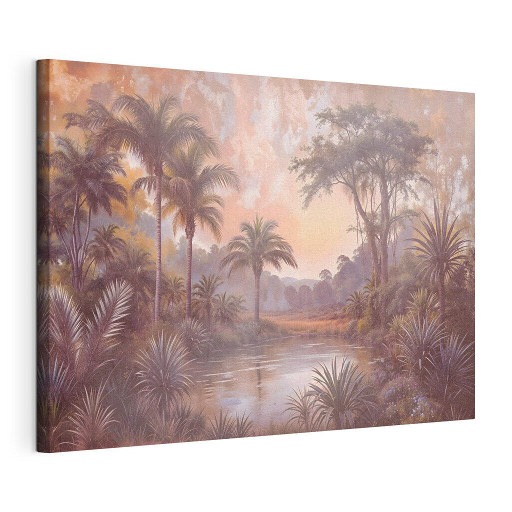 Fiume tropicale all’alba — vista del prodotto