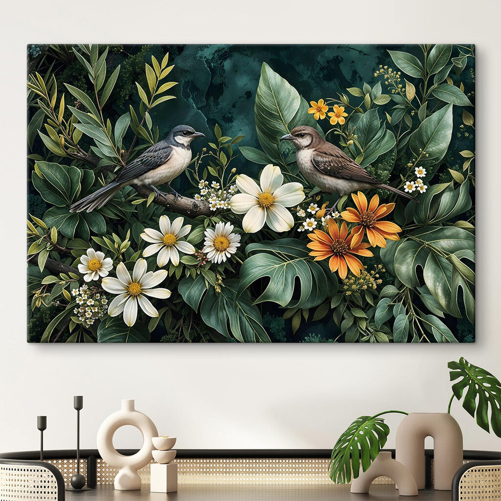 Uccellini in giardino — ambiente 1