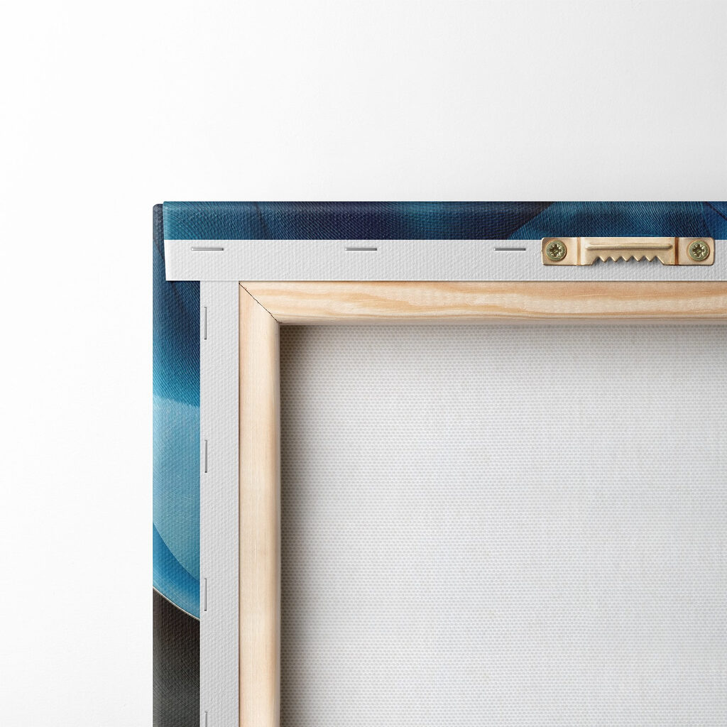 Onde blu e oro — retro