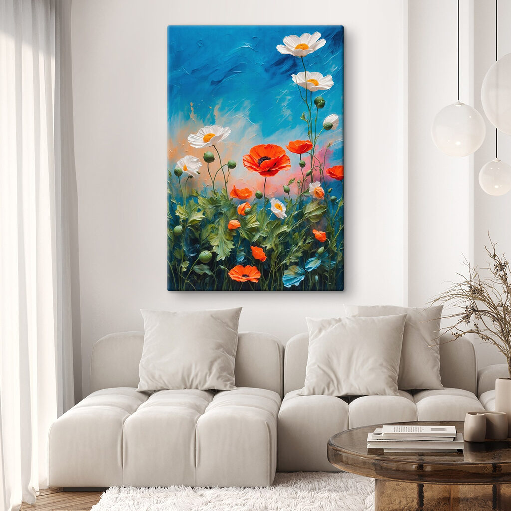 Fiori selvatici sul blu — ambiente 1