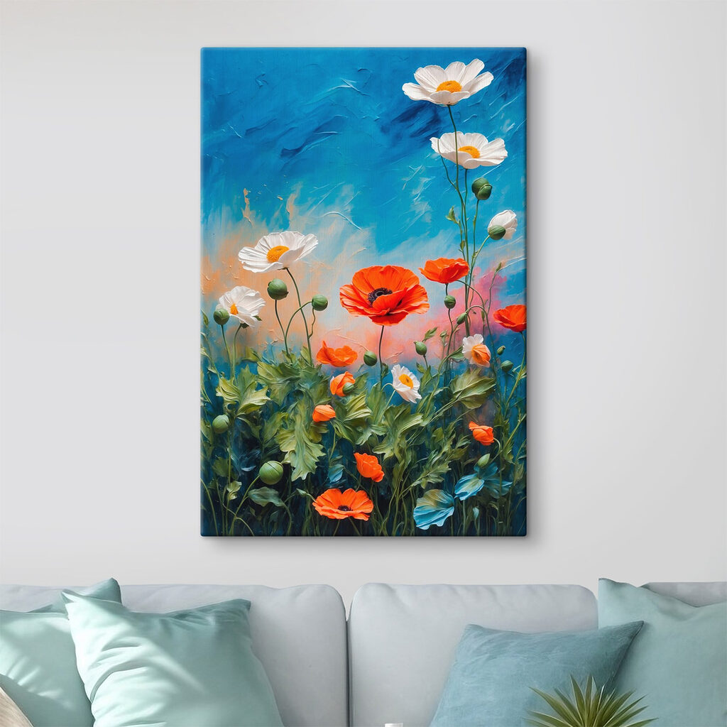 Fiori selvatici sul blu — ambiente 2