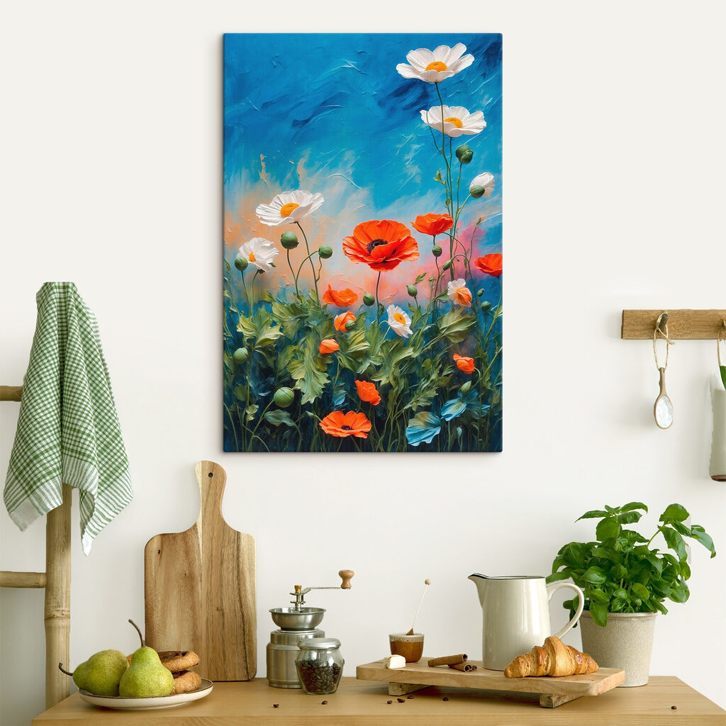 Fiori selvatici sul blu — ambiente 3