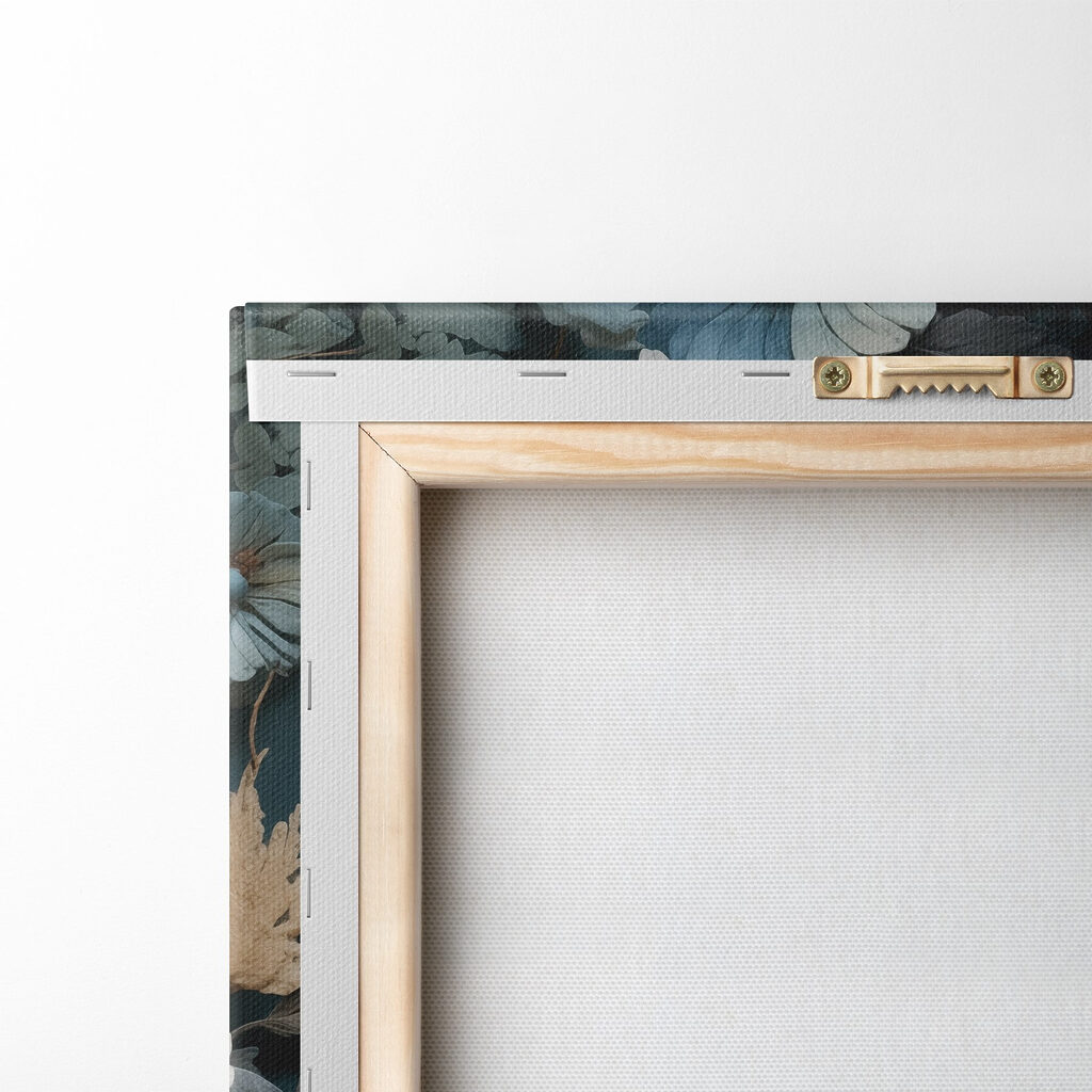 Gufo bianco tra fiori — retro