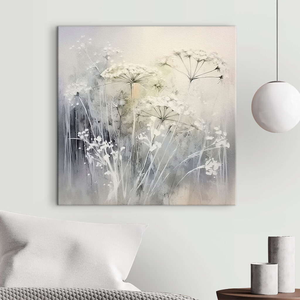 Ombrelle bianche nella nebbia — ambiente 2