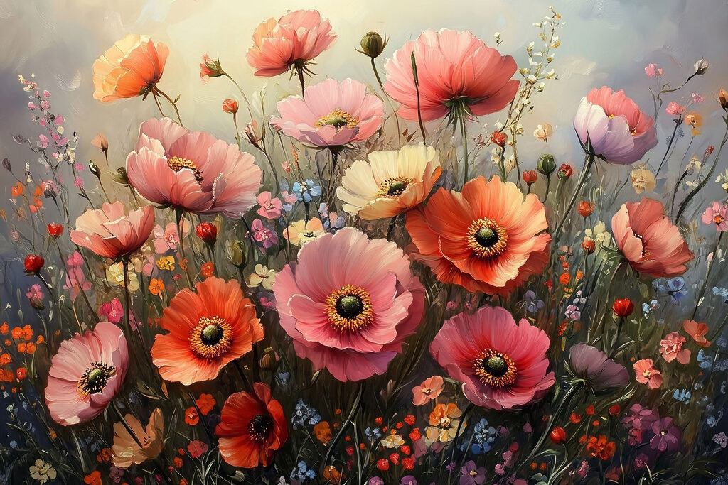 Fiori di campo selvatici — design completo