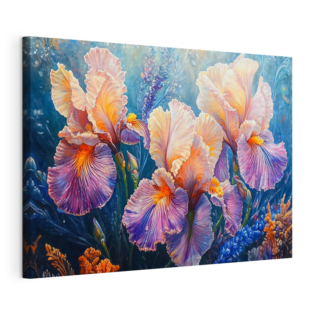 Iris in blu serale — vista del prodotto