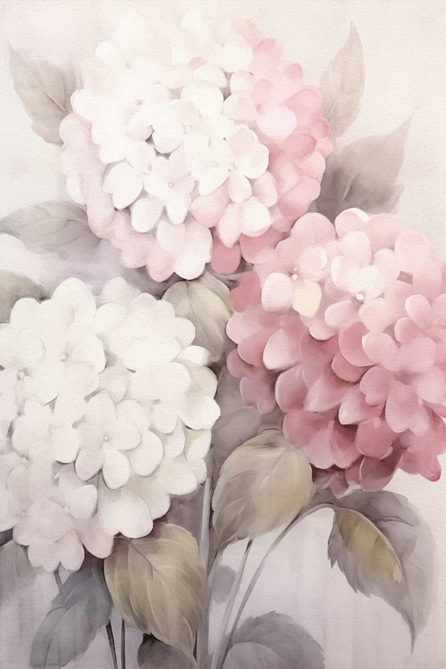 Ortensia rosa pallido — design completo