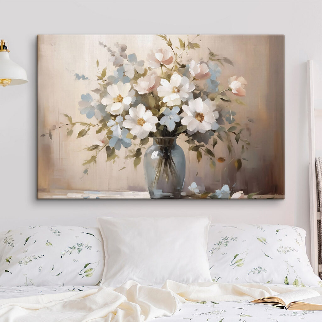 Fiori bianchi in vaso — ambiente 1