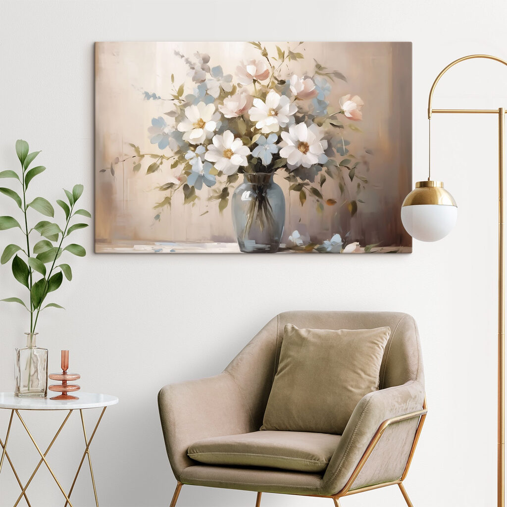 Fiori bianchi in vaso — ambiente 2