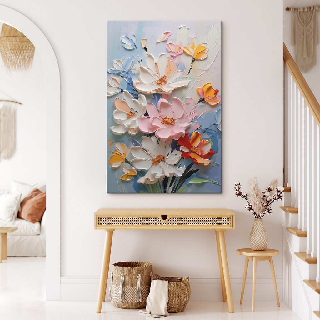 Fiori in campiture pastello — ambiente 2