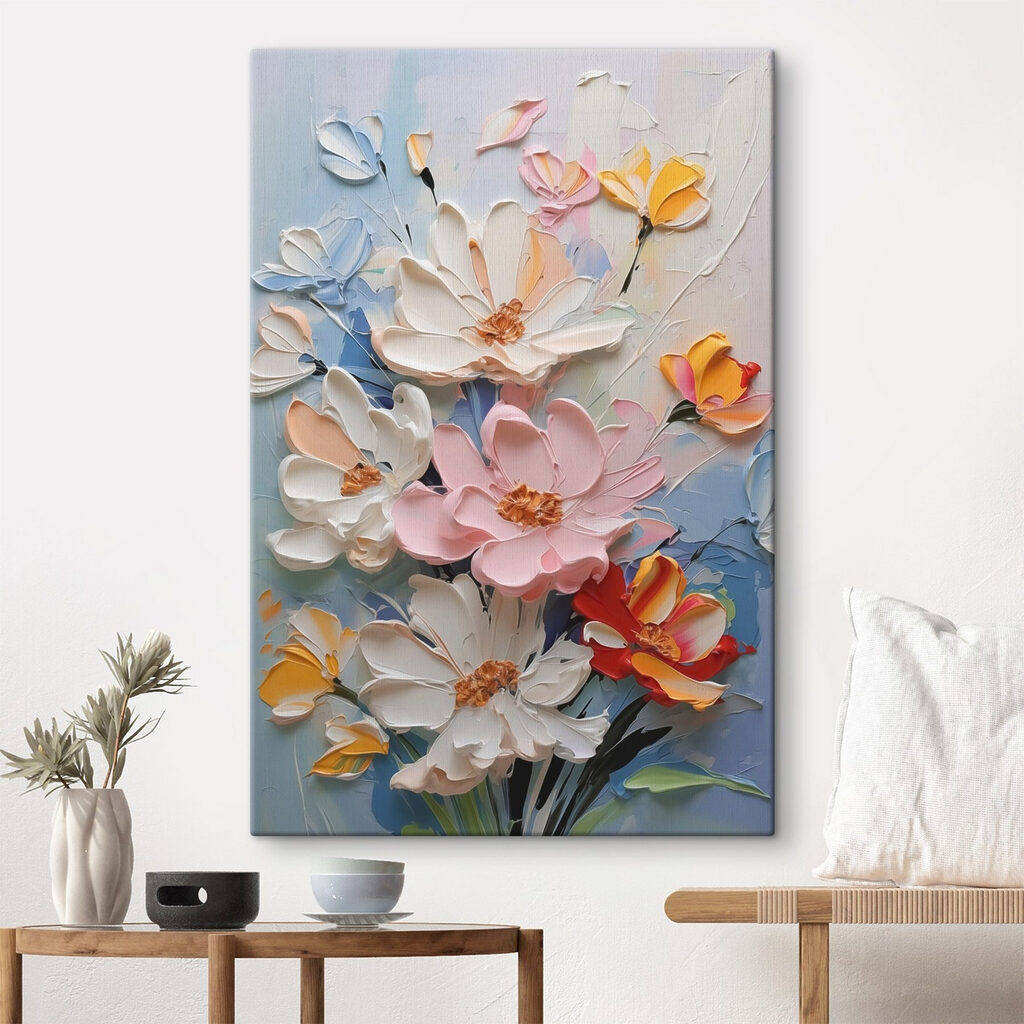 Fiori in campiture pastello — ambiente 1