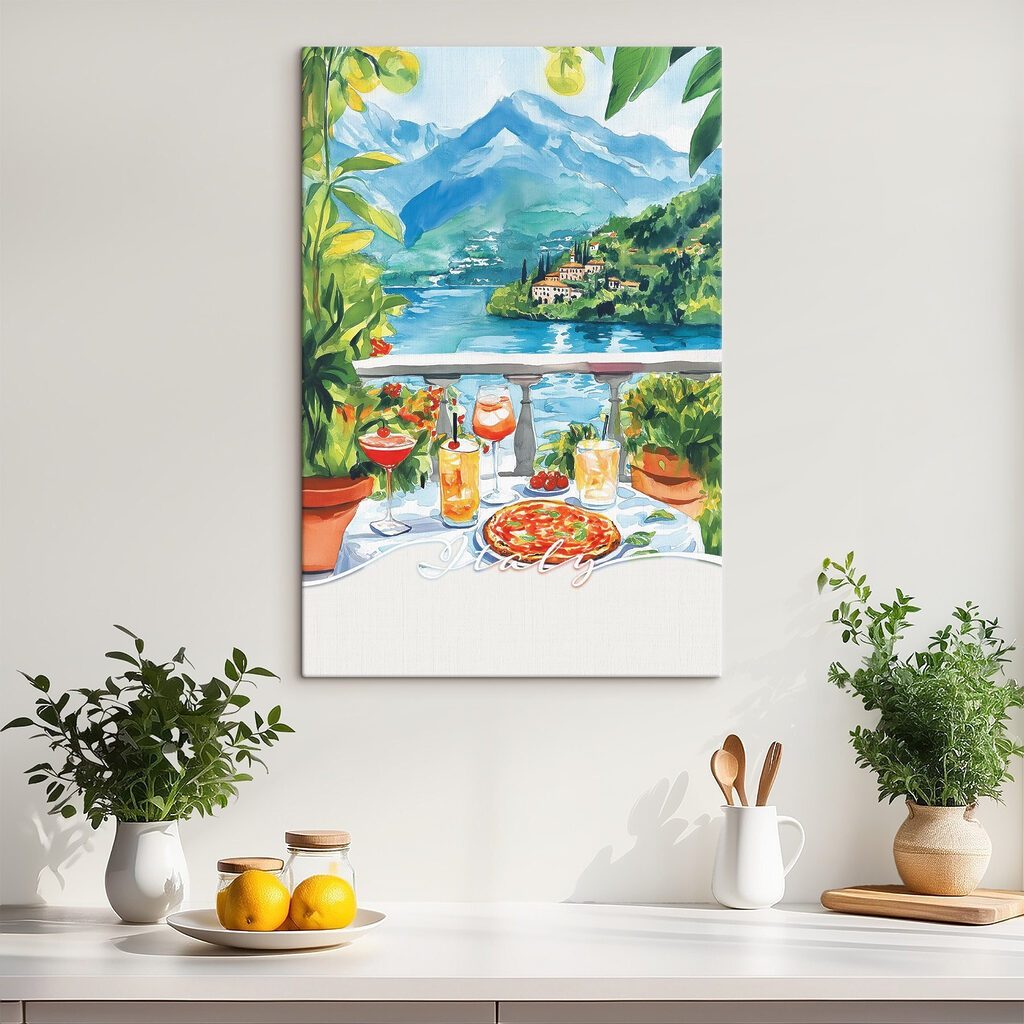 Terrazza sul lago in un ambiente
