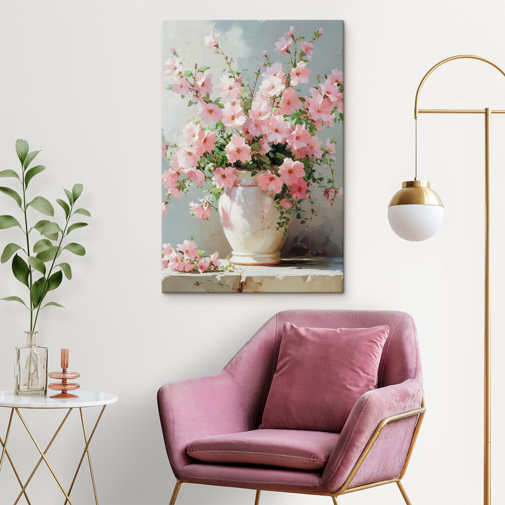 Fioritura rosa nel vaso — ambiente 2