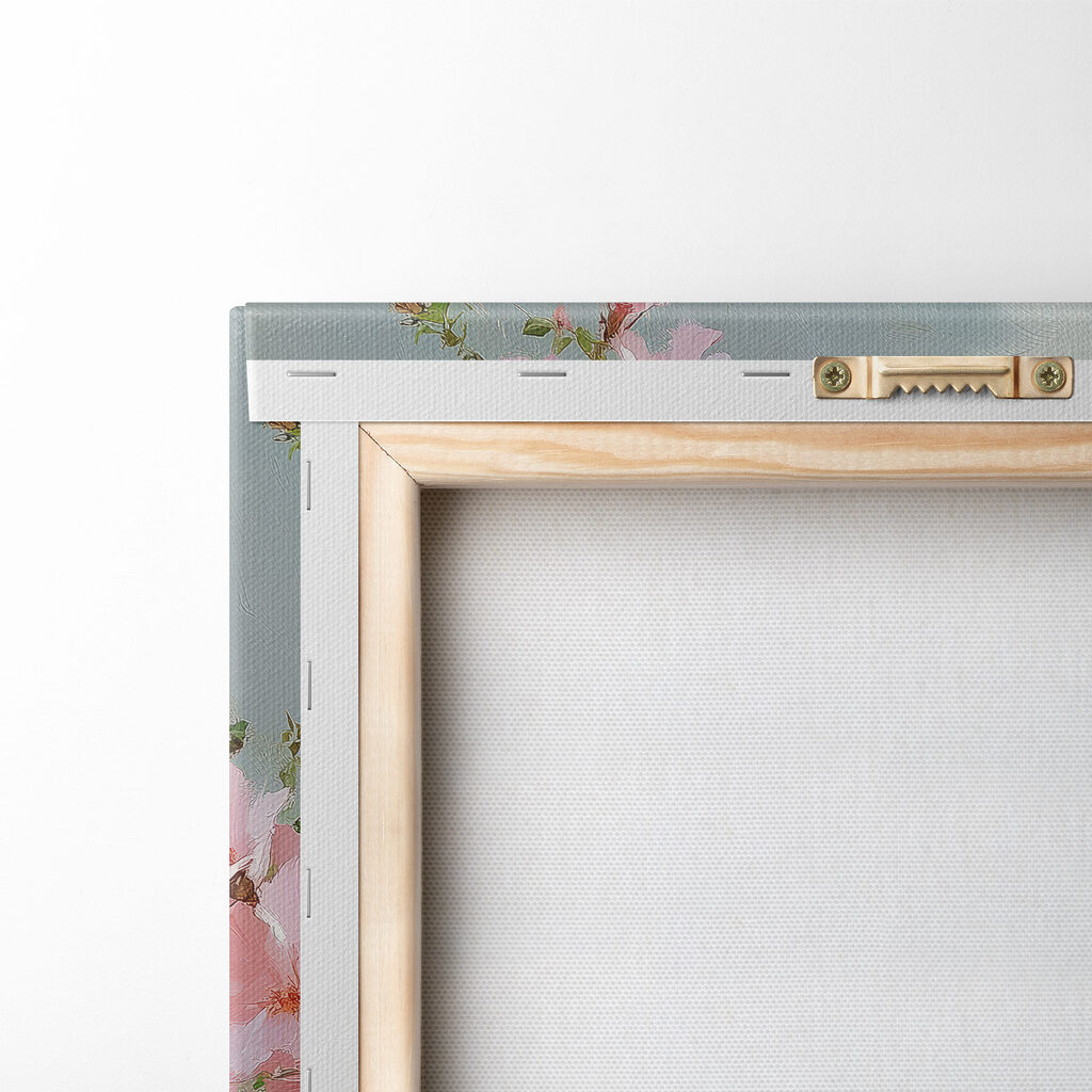 Fioritura rosa nel vaso — retro
