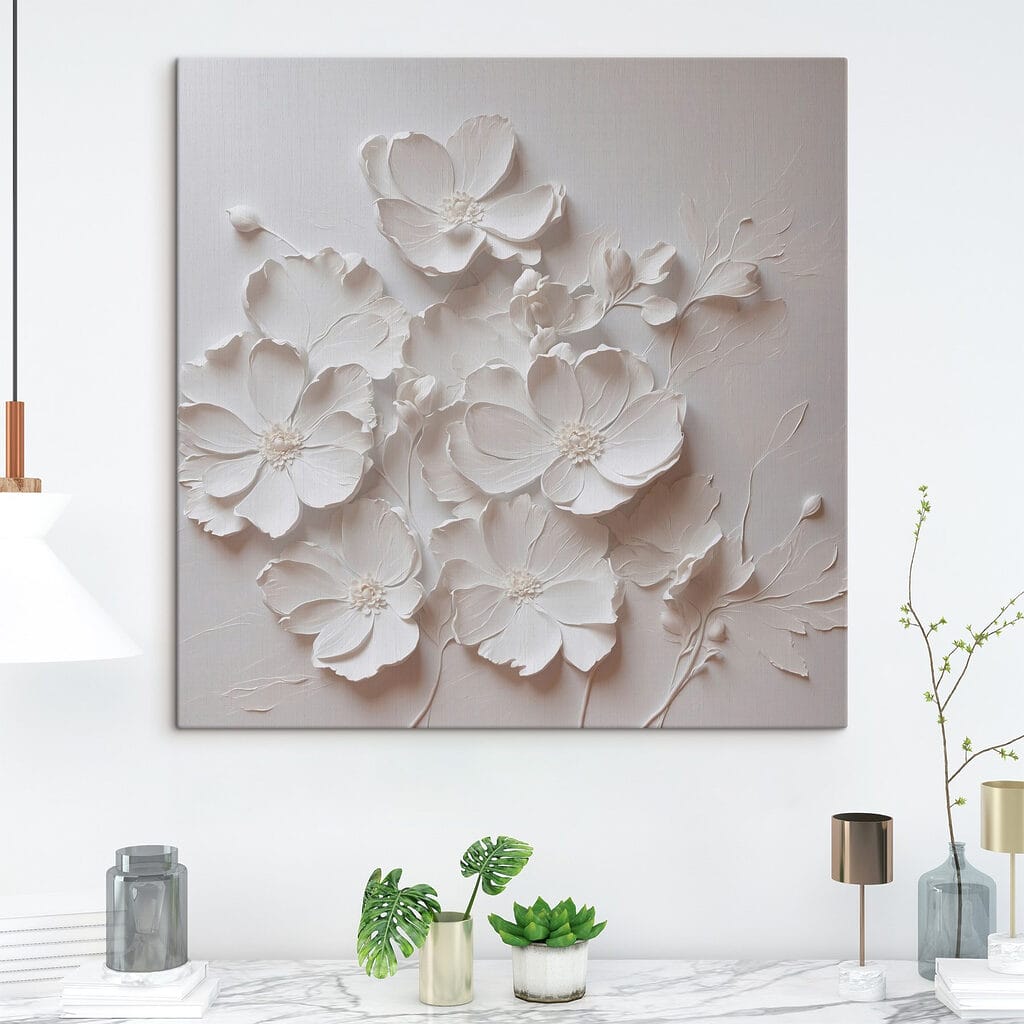 Fiori bianchi e ombre — ambiente 1