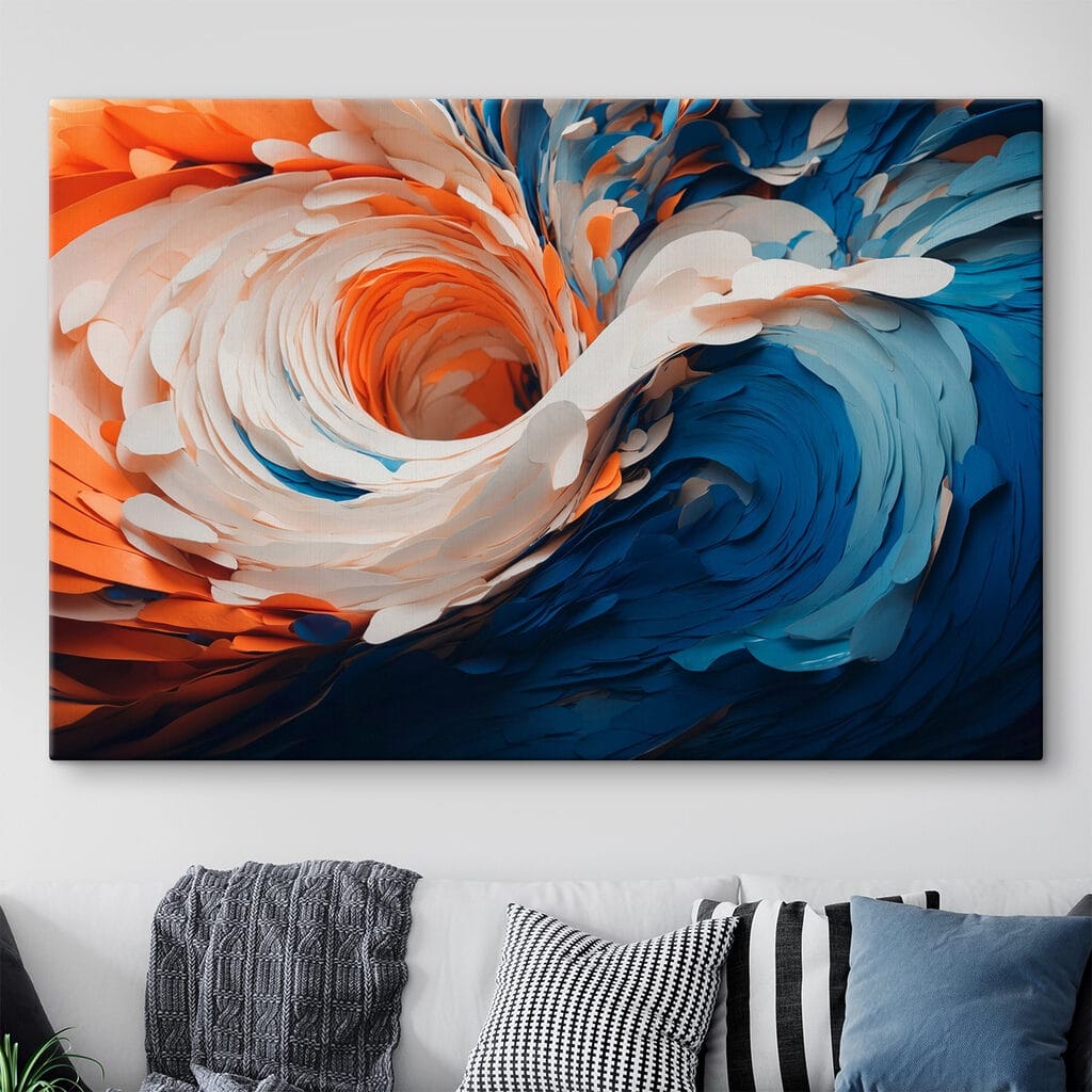 Vortice blu e arancio — ambiente 1