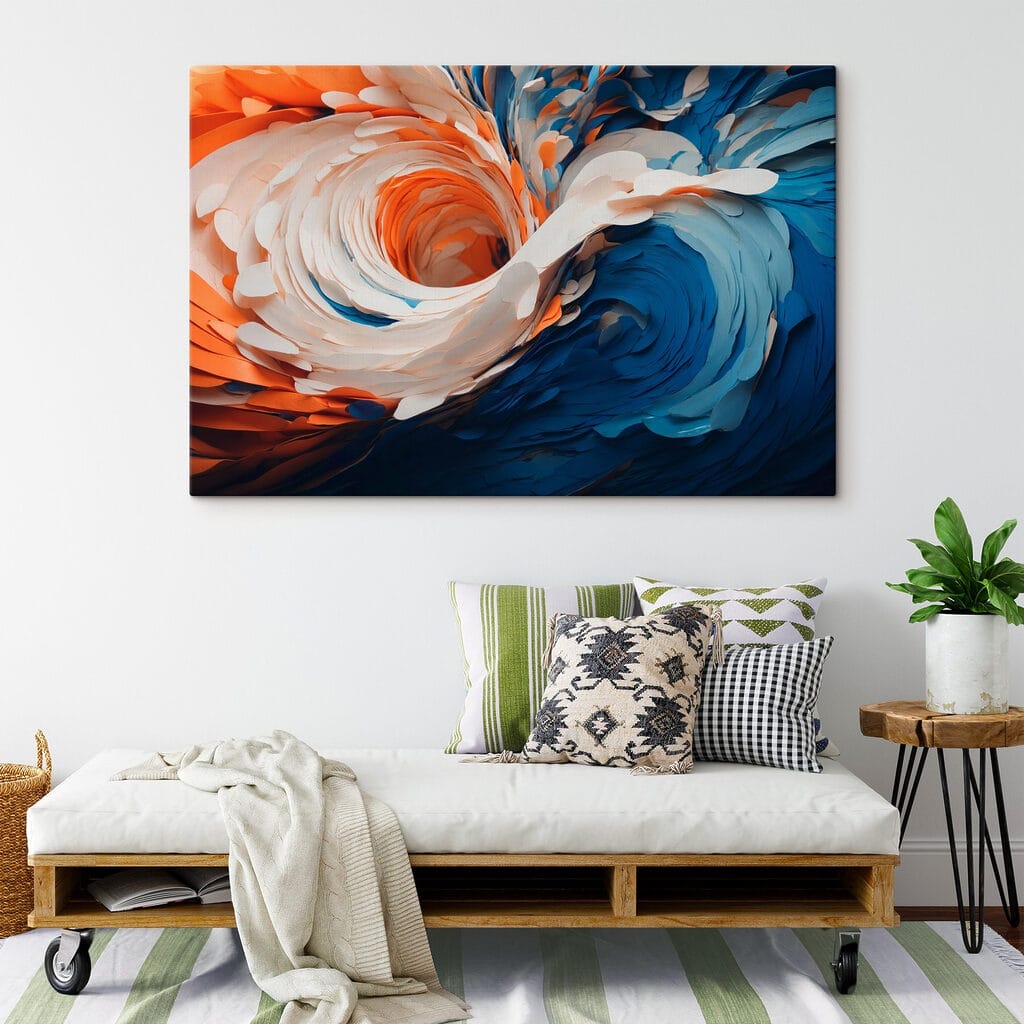 Vortice blu e arancio — ambiente 3