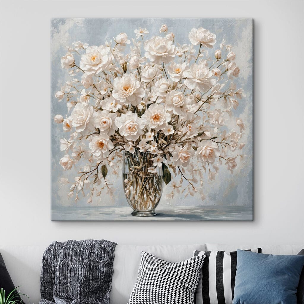 Bouquet bianco con rametti — ambiente 3