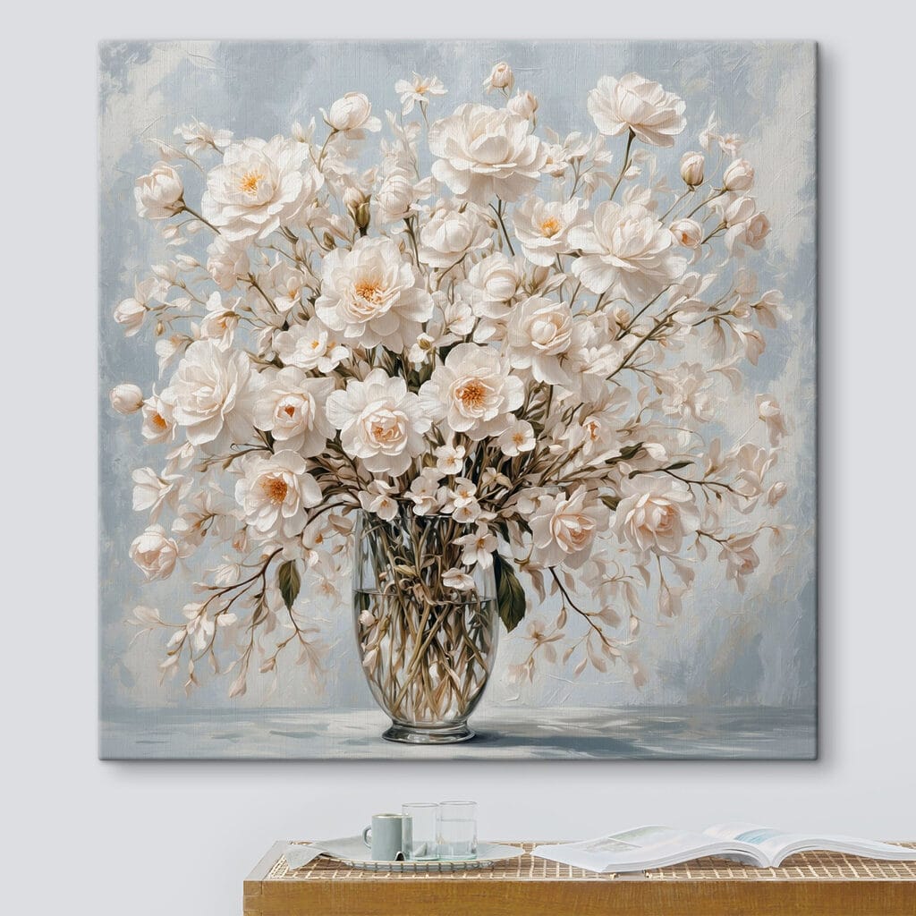 Bouquet bianco con rametti — ambiente 1