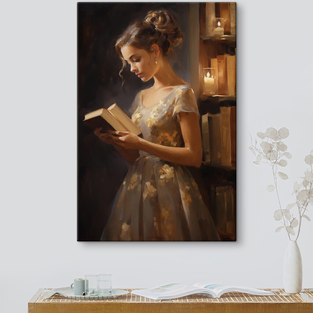 Lettura al lume — ambiente 1