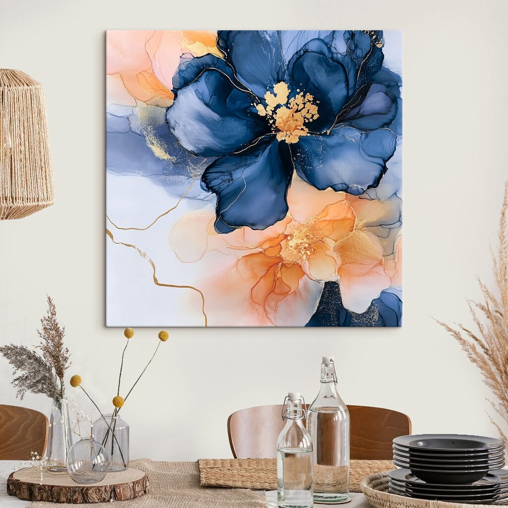 Fiore blu e pesca — ambiente 2