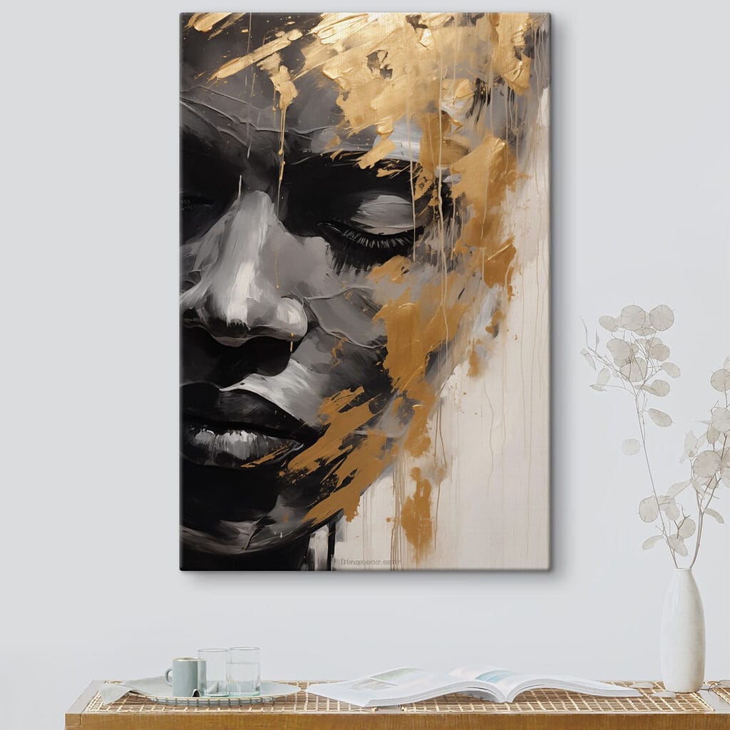 Profilo scuro e oro — ambiente 1