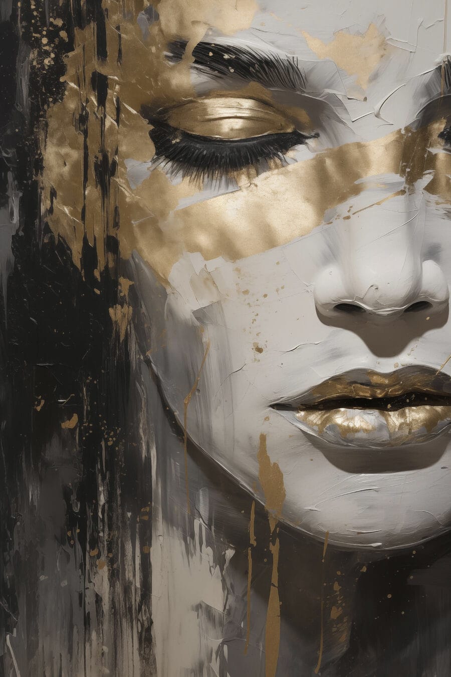 Sguardo silenzioso in oro — design completo