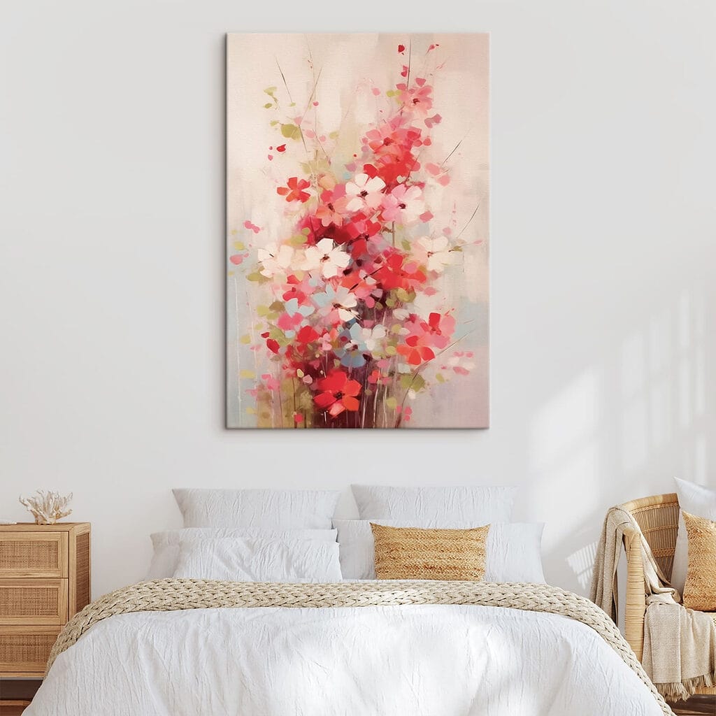 Fiori rosa a tocchi — ambiente 2