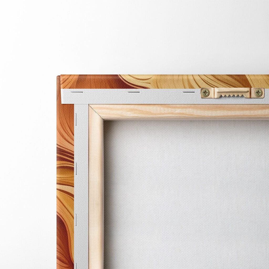 Pieghe blu e arancio — retro