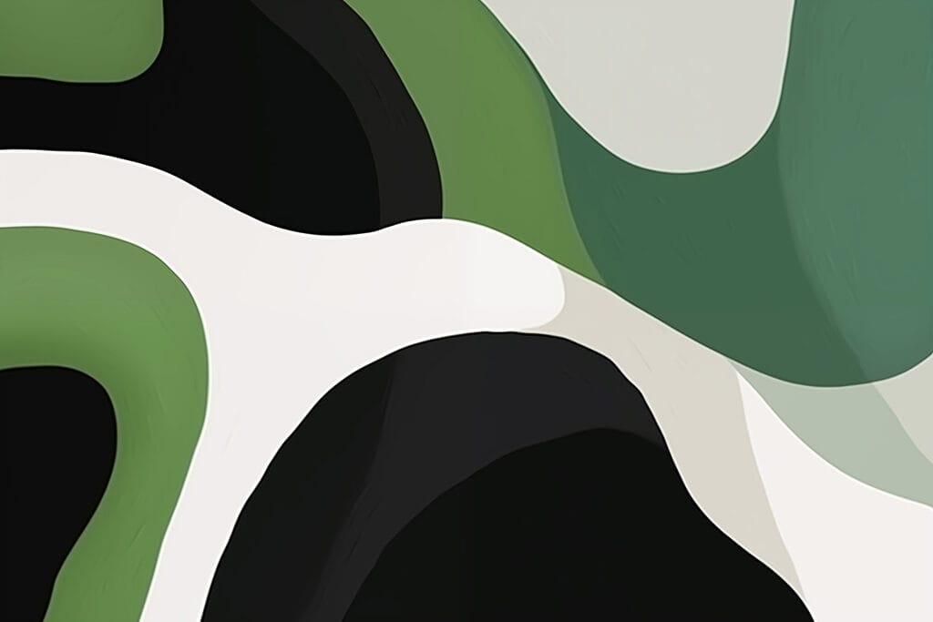 Curve verde e nero — design completo