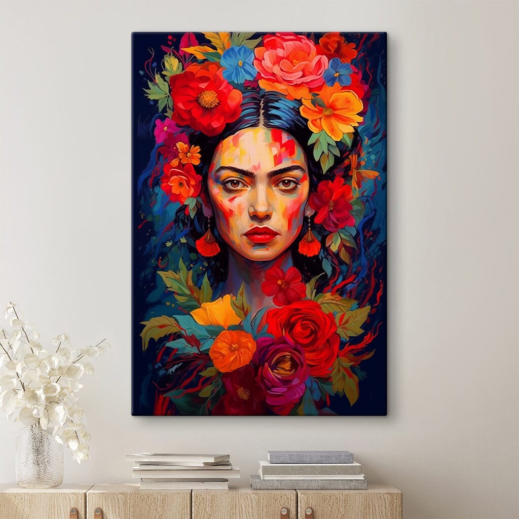 Donna tra fiori ardenti — ambiente 1