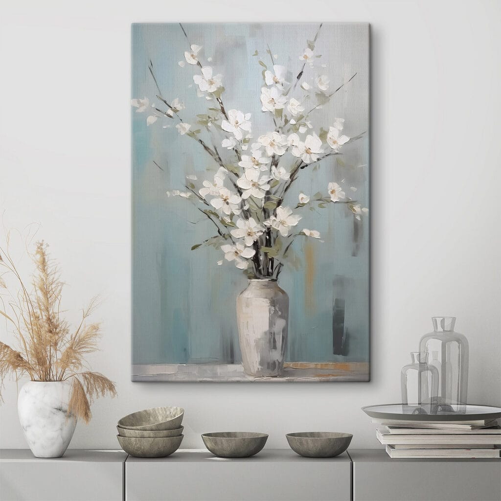 Rami bianchi in vaso — ambiente 1
