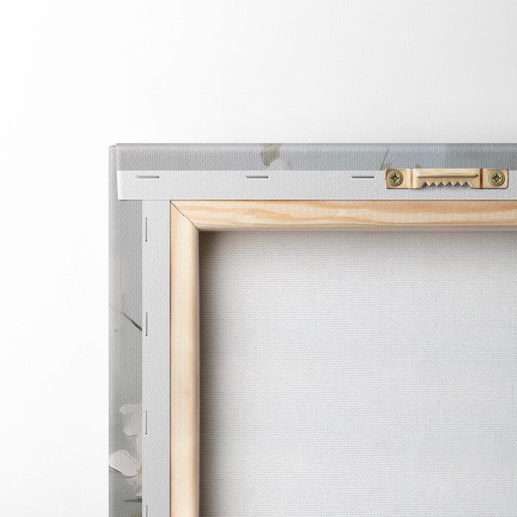 Rami bianchi in vaso — retro