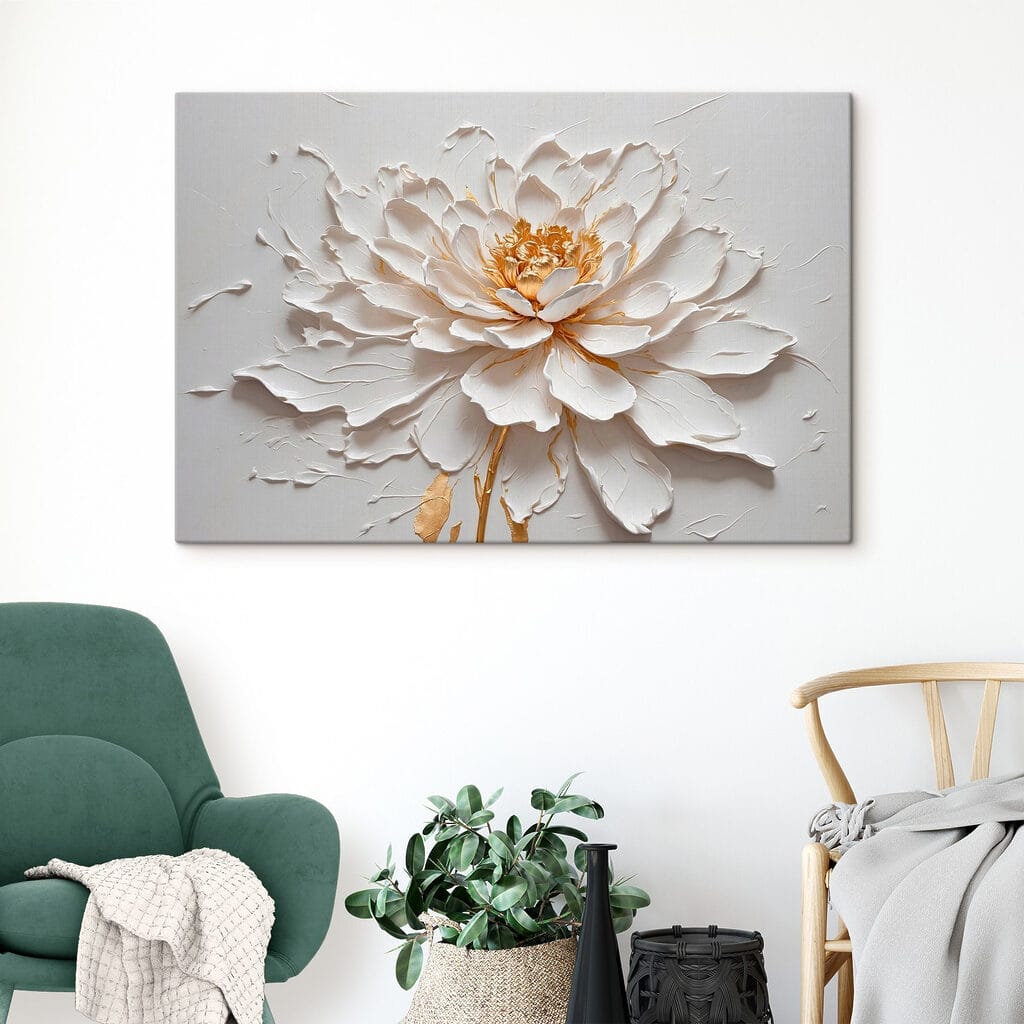 Petali ricurvi in rilievo — ambiente 2